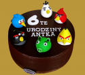 tort czekoladowy z Angry Birds